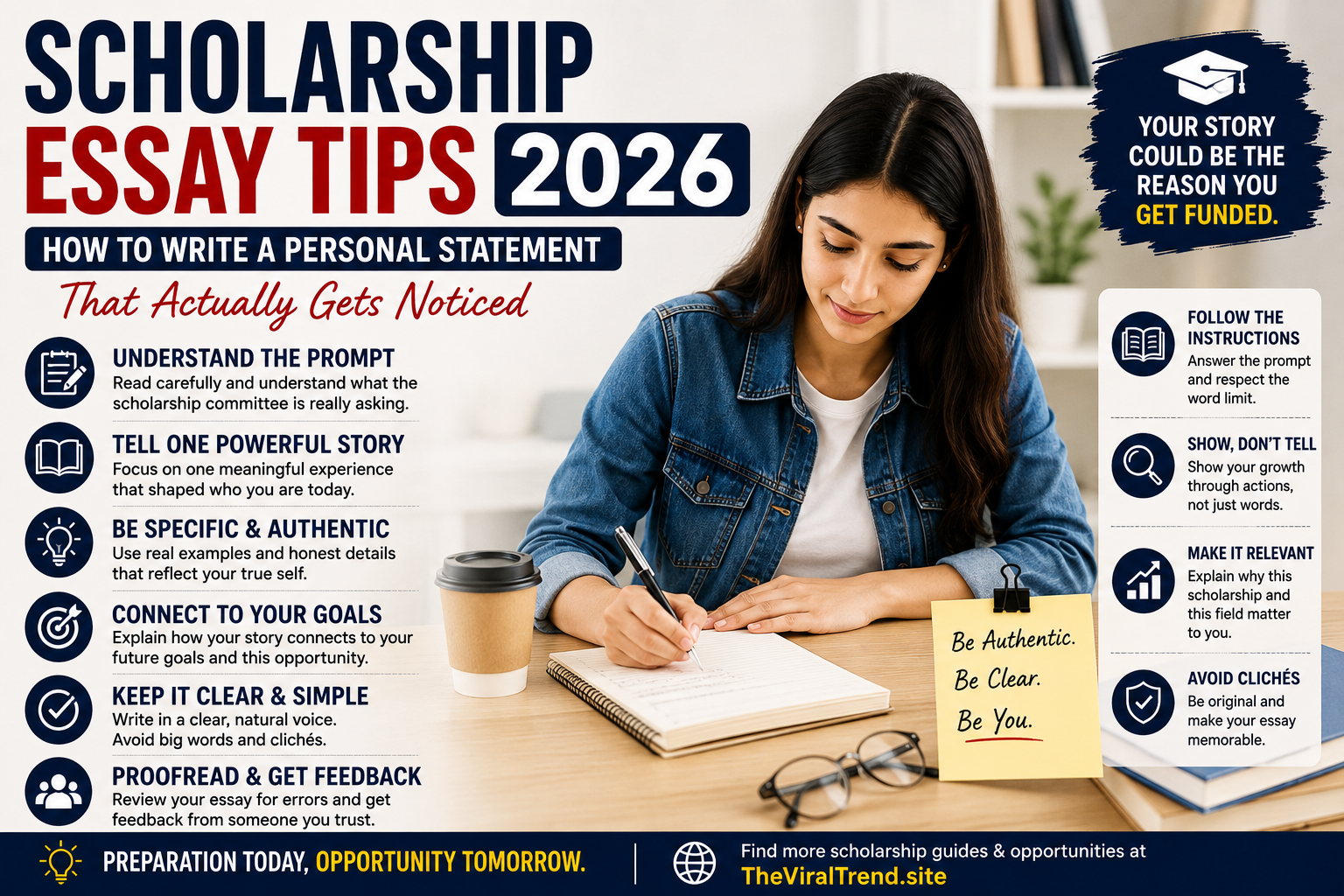 Scholarship Essay Tips 2026: How to Write a Personal Statement That Actually Gets Noticed